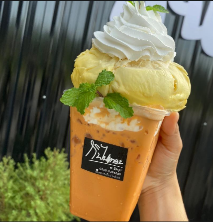 ชาข้าวเหนียวทุเรียน